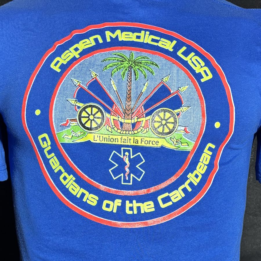 Aspen Medical USA crew shirt in normal light
