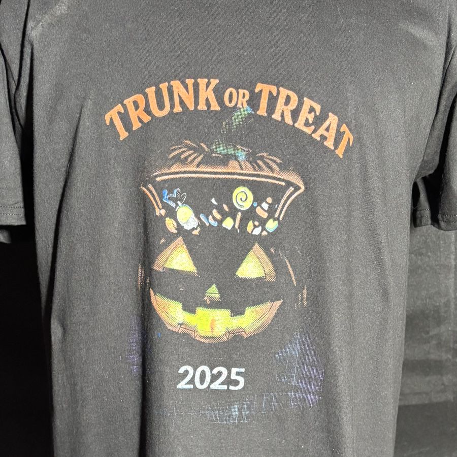 Trunk or Treat 2025 shirt in normal light